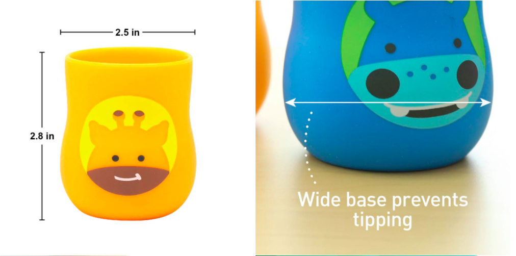 marcus and marcus baby silicone training drinking cup easy learning water cup 宝宝学习喝水杯